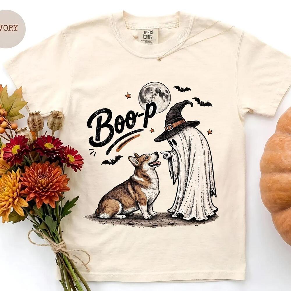 Corgi Shirt, Halloween T-Shirt, Funny  Shirt, Corgi Lover Gift